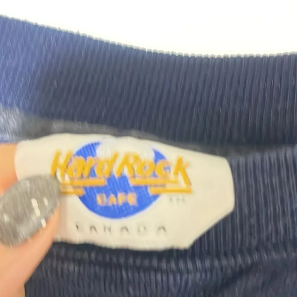 Vintage Hard Rock Cafe  canada Blue Crewneck Sweater medium